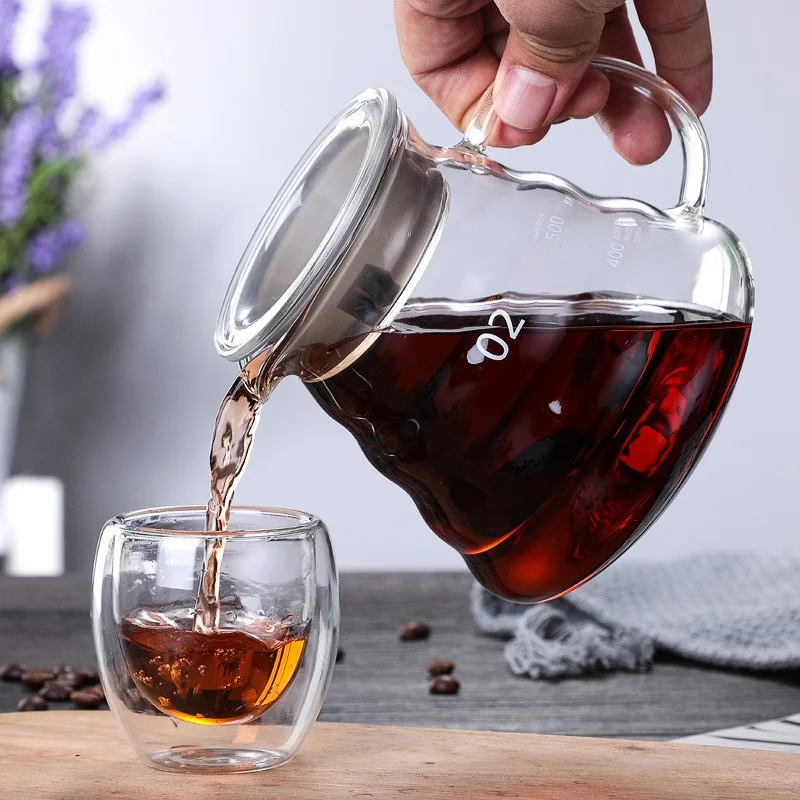 Coffee Equipment Wholesale - 뚜껑이 있는 핸드 브루 커피 물병,