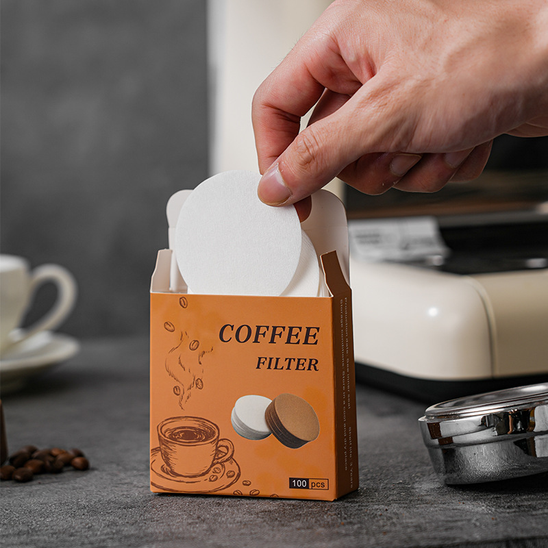 Coffee Equipment Wholesale - 100Pcs 라운드 커피 필터 종이 세트