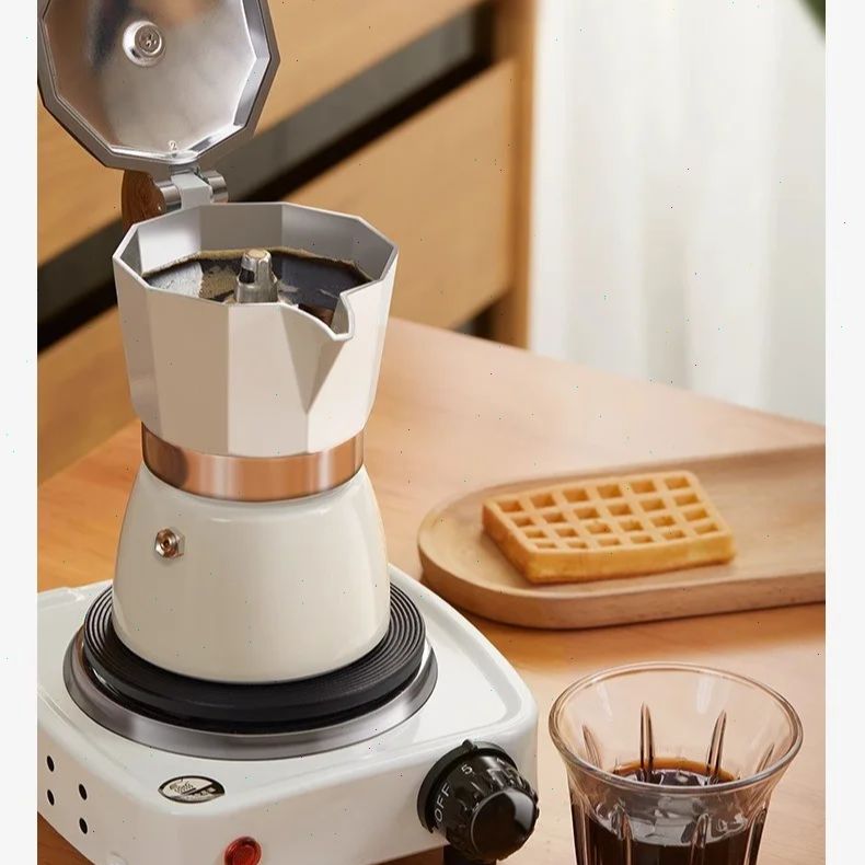 Coffee Equipment Wholesale - 둥근 바닥 모카포트 싱글 밸브 소형