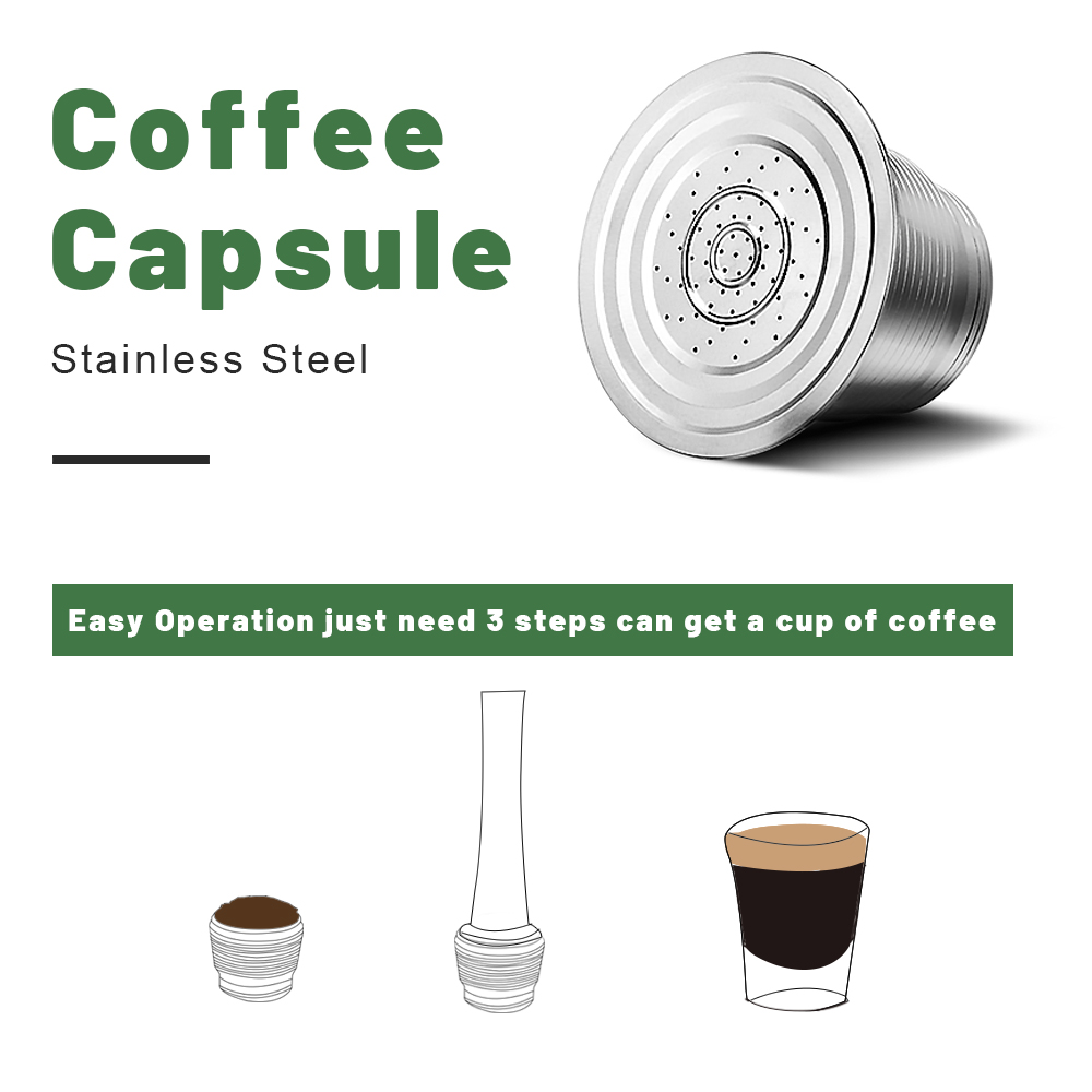 네스프레소 재사용 가능한 커피 캡슐 스테인레스 스틸 리 - Coffee Equipment Wholesale 리뷰 및 가격