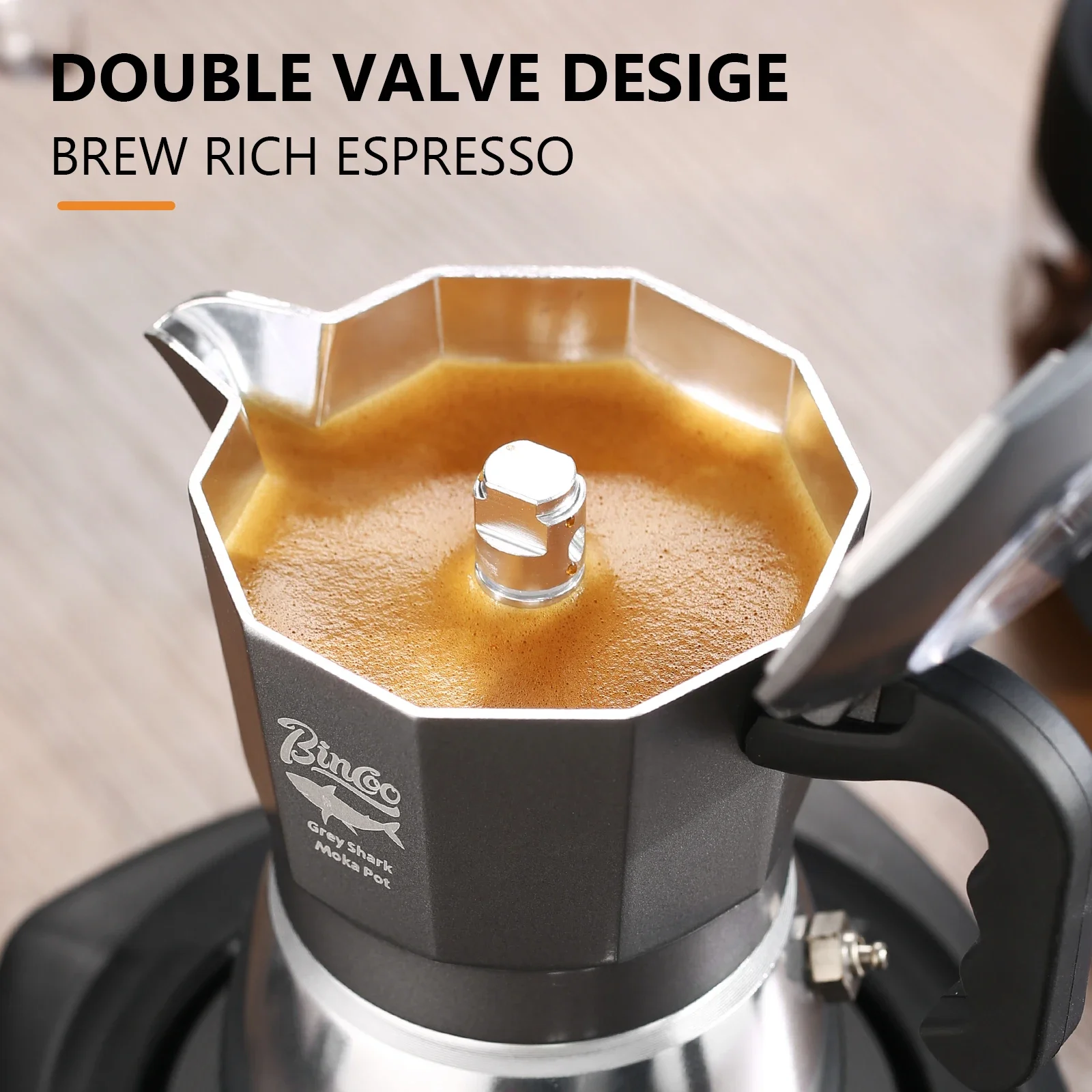 빈쿠 2컵 더블 밸브 모카포트 알루미늄 합금 커피포트  - Coffee Equipment Wholesale 리뷰 및 가격