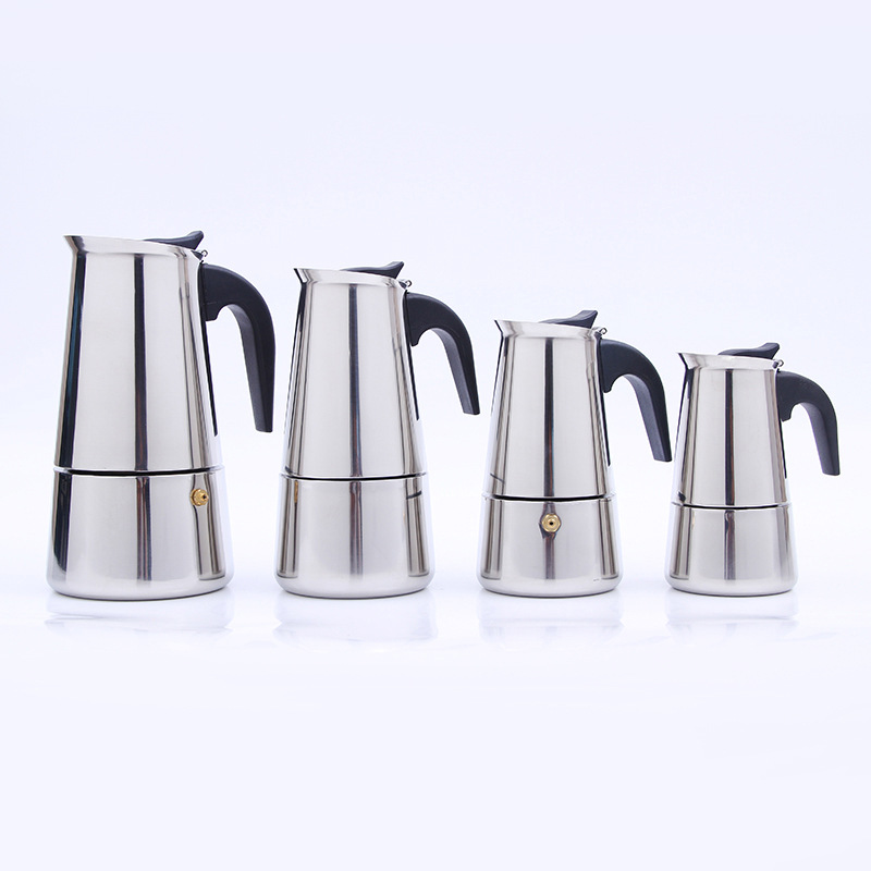 프리미엄 스테인레스 스틸 모카 커피 메이커 2/4/6  - Coffee Equipment Wholesale 리뷰 및 가격