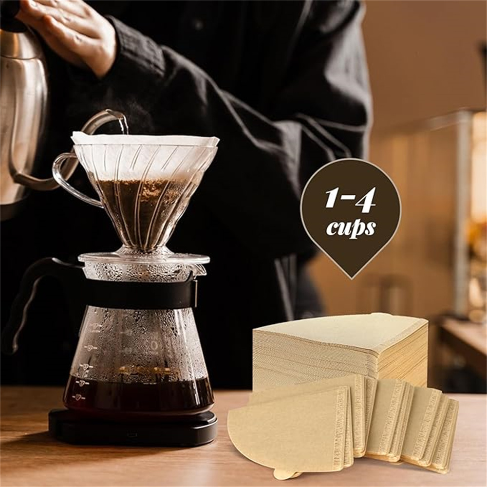 커피 필터 종이 V자형 목재 펄프 드립 종이 콘 커피  - Coffee Equipment Cleaner 리뷰 및 가격