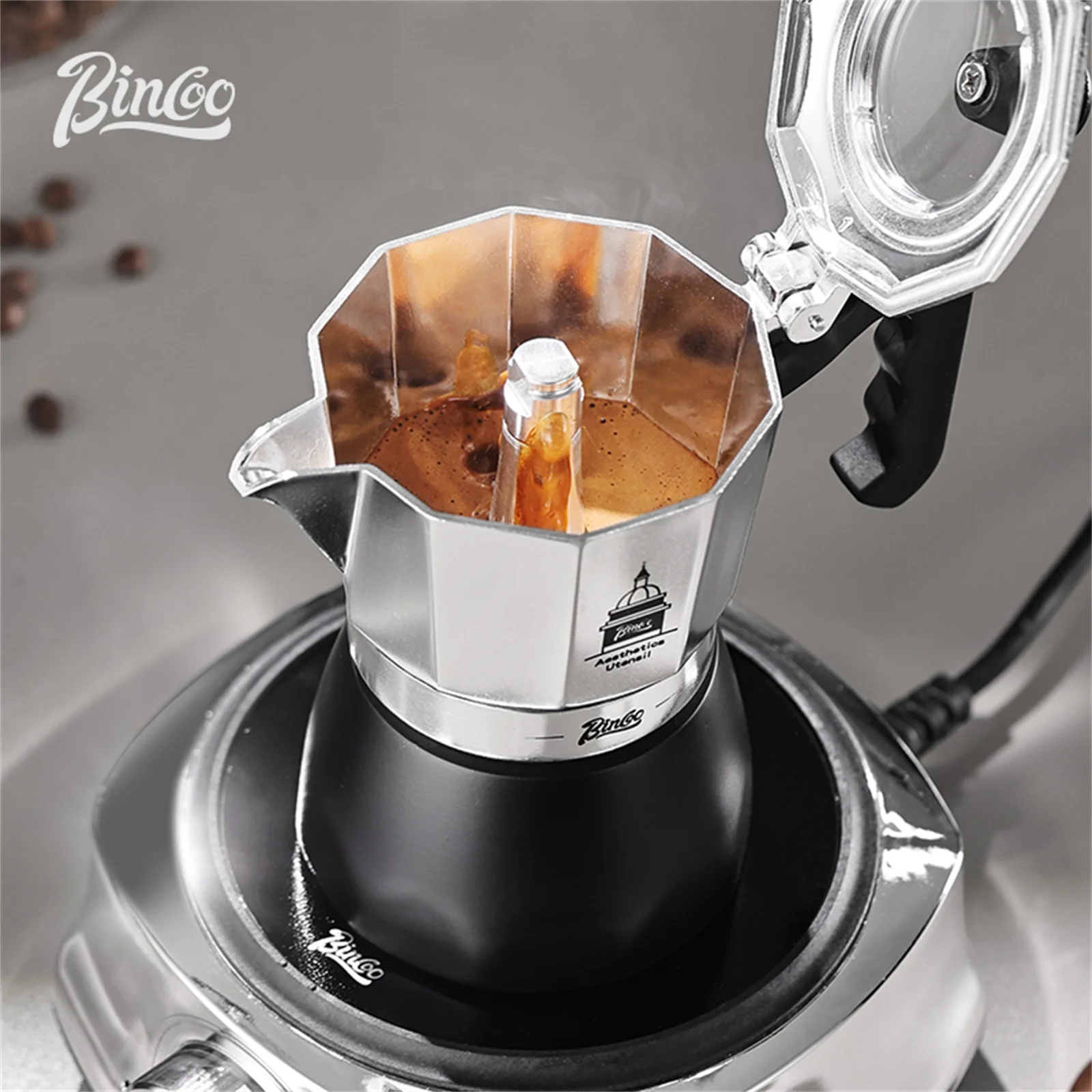 BINCOO 더블 밸브 모카 포트, 에스프레소 추출 커 - Coffee Equipment Wholesale 리뷰 및 가격