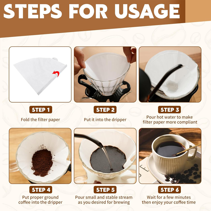 2 사이즈 커피 필터 종이 V자형 천연 목재 펄프로 만 - Coffee Equipment Cleaner 리뷰 및 가격
