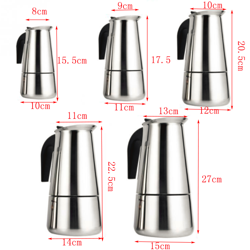 휴대용 에스프레소 커피 메이커 모카 포트, 스테인레스  - Coffee Equipment Wholesale 리뷰 및 가격