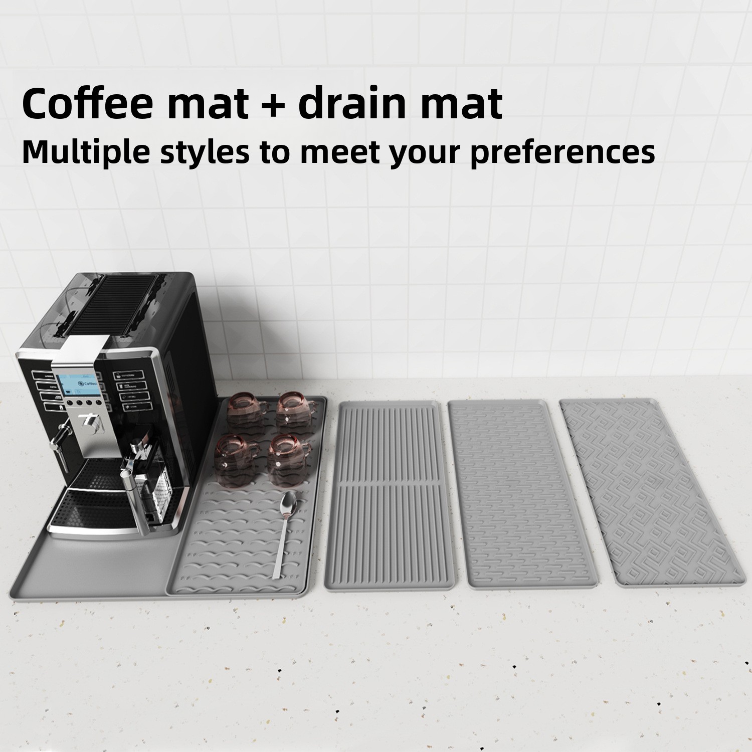 실리콘 커피 머신 매트 논슬립 건조 트레이 커피 컵 에 - Coffee Equipment Tray 리뷰 및 가격