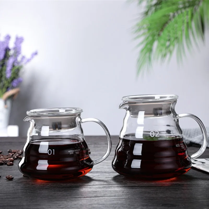 뚜껑이 있는 핸드 브루 커피 물병, 구름 모양 투명 유 - Coffee Equipment Wholesale 리뷰 및 가격