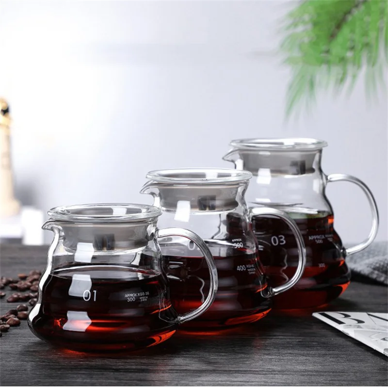 뚜껑이 있는 핸드 브루 커피 물병, 구름 모양 투명 유 - Coffee Equipment Wholesale 리뷰 및 가격