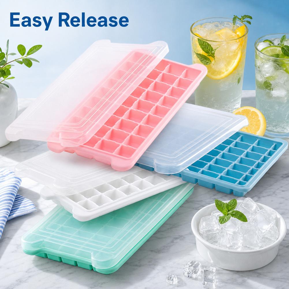 실리콘 아이스 큐브 트레이 뚜껑 포함 36칸 간편 분리 - Coffee Equipment Tray 리뷰 및 가격